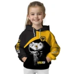 Wolverhampton Wanderers Skull Punisher Black Hoodie Best Selling