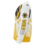 Wolverhampton Wanderers Skull Split Old Gold White Sweater Best Selling