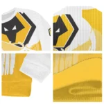 Wolverhampton Wanderers Skull Split Old Gold White Sweater Best Selling
