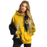 Wolverhampton Wanderers Splatter Effect Old Gold Hoodie Best Selling