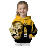 Wolverhampton Wanderers Sugar Skull Old Gold Black Hoodie Best Selling
