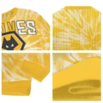 Wolverhampton Wanderers Tie Dye Designs Old Gold Sweater Best Selling