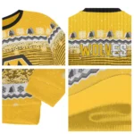 Wolverhampton Wanderers Tree Pattern Old Gold Sweater Best Selling
