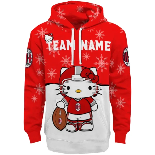 Ac Milan Hoodie Custom Hello Kitty Red Best Selling