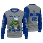 Air Force Falcons Sweater Custom Grinch Fierce Blue Best Selling