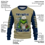 Akron Zips Sweater Personalized Grinch Fierce Blue Best Selling