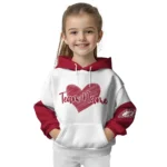 Alabama Crimson Tide Hoodie Personalized Scribble Heart Crimson White Best Selling