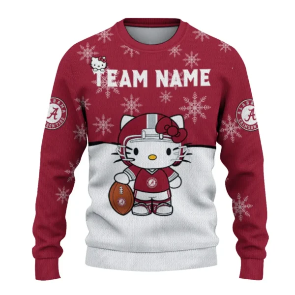 Alabama Crimson Tide Sweater Custom Hello Kitty Crimson Best Selling