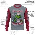 Alabama Crimson Tide Sweater Personalized Grinch Fierce Crimson Best Selling