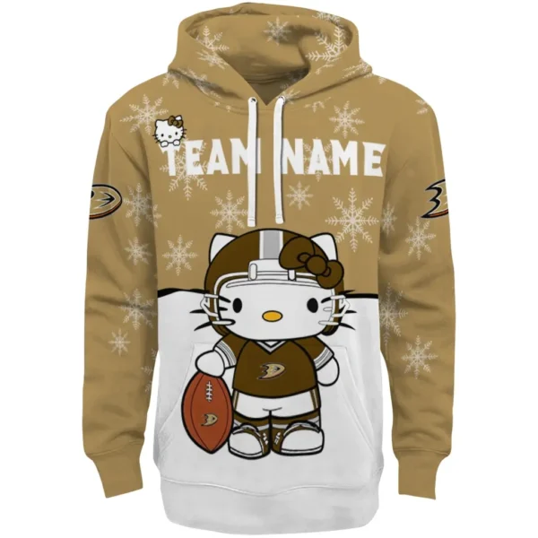 Anaheim Ducks Hoodie Customized Hello Kitty Gold Best Selling