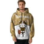 Anaheim Ducks Hoodie Customized Hello Kitty Gold Best Selling
