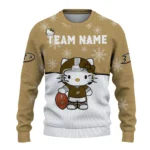 Anaheim Ducks Sweater Custom Hello Kitty Gold Best Selling
