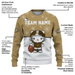 Anaheim Ducks Sweater Custom Hello Kitty Gold Best Selling