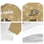 Anaheim Ducks Sweater Custom Hello Kitty Gold Best Selling