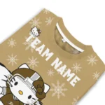 Anaheim Ducks Sweater Custom Hello Kitty Gold Best Selling