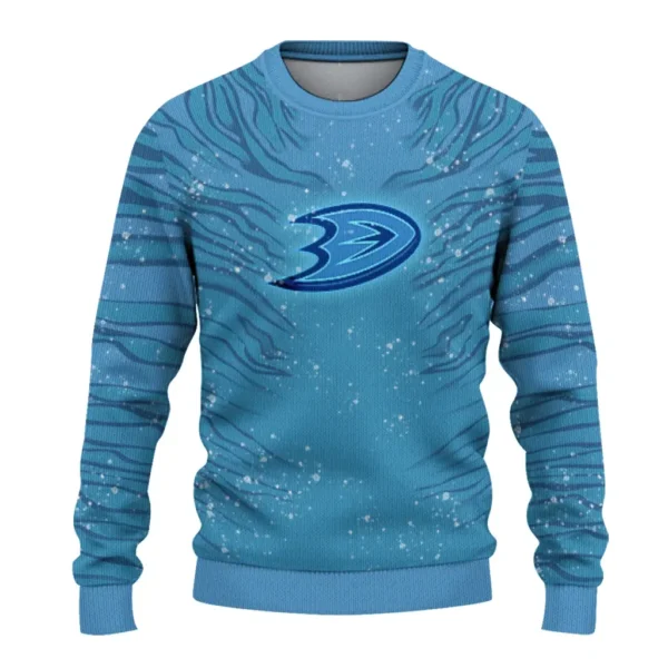 Anaheim Ducks Sweater Customized Tiger Pattern Best Selling
