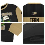 Anaheim Ducks Sweater Personalized Grinch Fierce Gold Best Selling