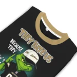 Anaheim Ducks Sweater Personalized Grinch Fierce Gold Best Selling