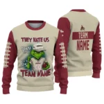 Arizona Coyotes Sweater Custom Grinch Fierce Red Best Selling
