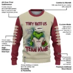 Arizona Coyotes Sweater Custom Grinch Fierce Red Best Selling