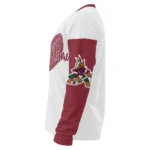 Arizona Coyotes Sweater Customized Heart Sketch Red White Best Selling