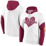 Arizona State Sun Devils Hoodie Custom Scribble Heart Maroon White Best Selling
