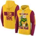 Arizona State Sun Devils Hoodie Customized Grinch Fierce Maroon Best Selling