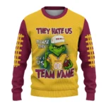 Arizona State Sun Devils Sweater Custom Grinch Fierce Maroon Best Selling