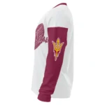Arizona State Sun Devils Sweater Customized Heart Sketch Maroon White Best Selling