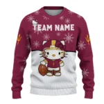 Arizona State Sun Devils Sweater Customized Hello Kitty Maroon Best Selling