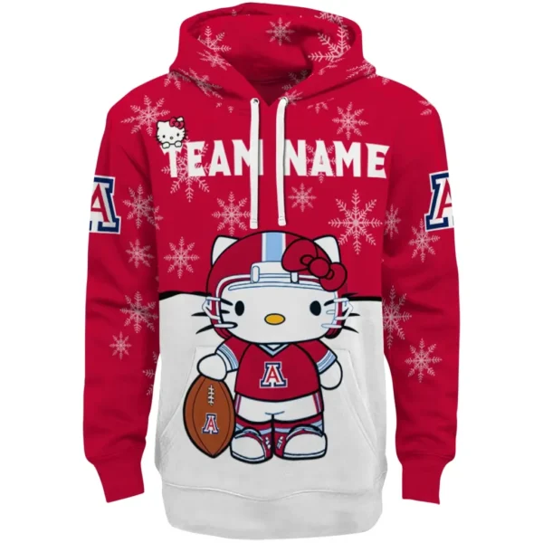 Arizona Wildcats Hoodie Custom Hello Kitty Red Best Selling