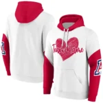 Arizona Wildcats Hoodie Customized Scribble Heart Red White Best Selling