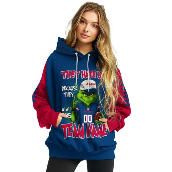 Arizona Wildcats Hoodie Personalized Grinch Fierce Red High Quality