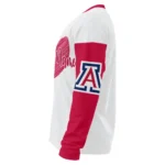Arizona Wildcats Sweater Personalized Heart Sketch Red White Best Selling