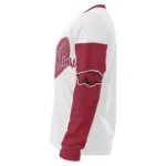 Arkansas Razorbacks Sweater Custom Heart Sketch Red White Best Selling