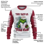 Arkansas Razorbacks Sweater Personalized Grinch Fierce Red Best Selling