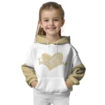 Army Black Knights Hoodie Customized Scribble Heart Gold White Best Selling