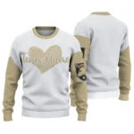 Army Black Knights Sweater Personalized Heart Sketch Gold White Best Selling