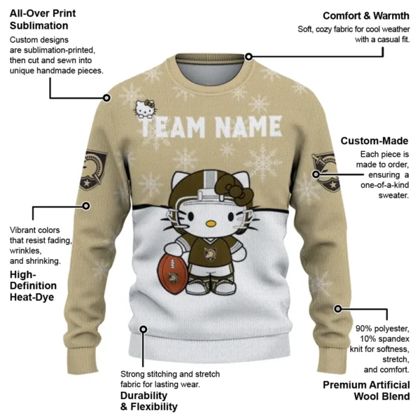Army Black Knights Sweater Personalized Hello Kitty Gold New Arrival