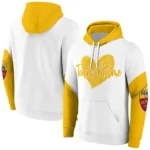 As Roma Hoodie Personalized Scribble Heart Red White Best Selling