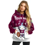Aston Villa Hoodie Custom Hello Kitty Claret Best Selling