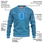 Aston Villa Sweater Custom Tiger Pattern Best Selling