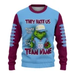 Aston Villa Sweater Customized Grinch Fierce Claret Best Selling