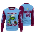 Aston Villa Sweater Customized Grinch Fierce Claret Best Selling