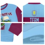 Aston Villa Sweater Customized Grinch Fierce Claret Best Selling
