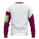 Aston Villa Sweater Personalized Heart Sketch Claret White Best Selling