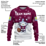 Aston Villa Sweater Personalized Hello Kitty Claret Best Selling