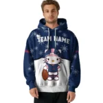 Atlanta Braves Hoodie Personalized Hello Kitty Navy Best Selling