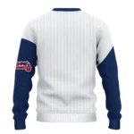Atlanta Braves Sweater Customized Heart Sketch Navy White Best Selling
