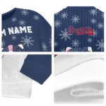 Atlanta Braves Sweater Customized Hello Kitty Navy Best Selling
